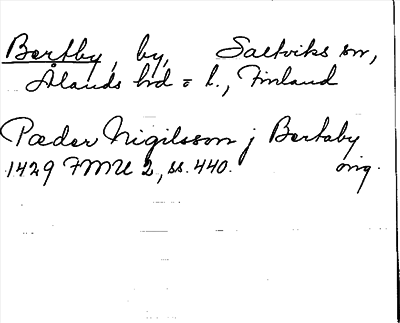 Bild på arkivkortet för arkivposten Bertby