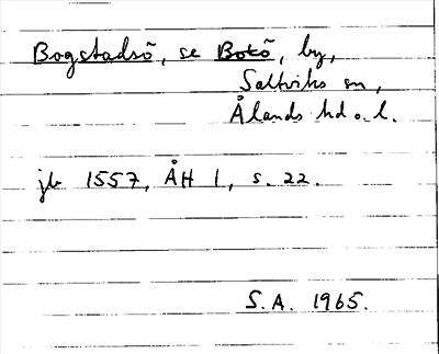 Bild på arkivkortet för arkivposten Bogstadsö, se Boxö