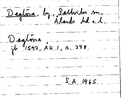 Bild på arkivkortet för arkivposten Daglösa