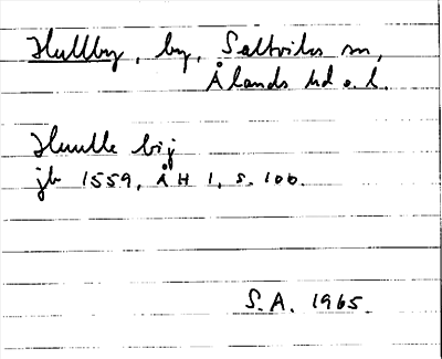 Bild på arkivkortet för arkivposten Hullby