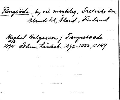 Bild på arkivkortet för arkivposten Tängsöda