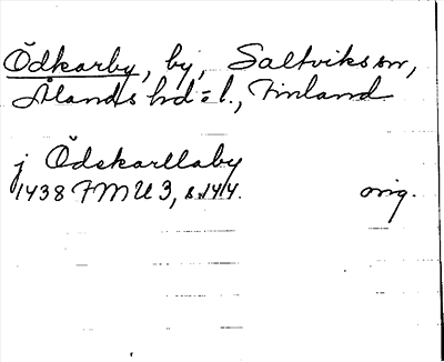 Bild på arkivkortet för arkivposten Ödkarby