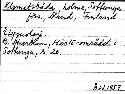 Bild på arkivkortet för arkivposten Klemetsbåda