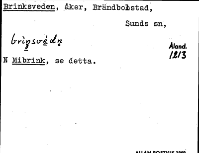 Bild på arkivkortet för arkivposten Brinksveden