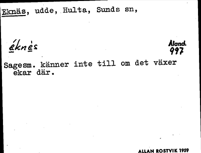 Bild på arkivkortet för arkivposten Eknäs