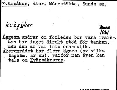 Bild på arkivkortet för arkivposten Kvärsåker
