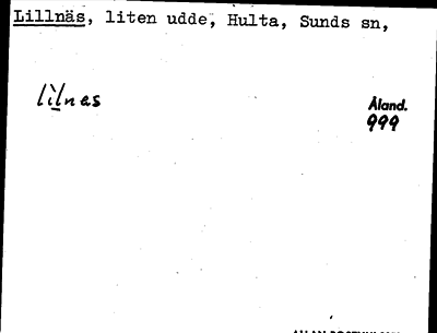 Bild på arkivkortet för arkivposten Lillnäs