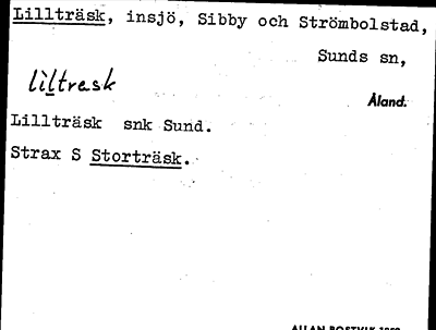 Bild på arkivkortet för arkivposten Lillträsk
