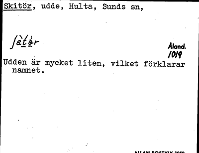 Bild på arkivkortet för arkivposten Skitör