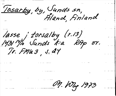 Bild på arkivkortet för arkivposten Tosarby