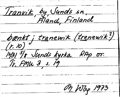 Bild på arkivkortet för arkivposten Tranvik