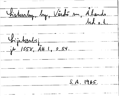 Bild på arkivkortet för arkivposten Listersby