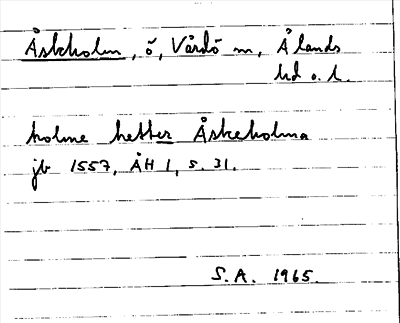 Bild på arkivkortet för arkivposten Åskholm
