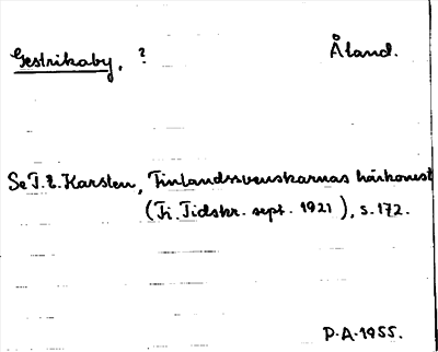 Bild på arkivkortet för arkivposten Gestrikaby