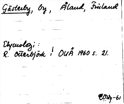 Bild på arkivkortet för arkivposten Gästerby