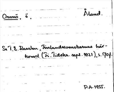 Bild på arkivkortet för arkivposten Ormö