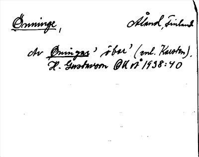 Bild på arkivkortet för arkivposten Önninge