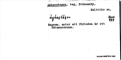 Bild på arkivkortet för arkivposten Ankarstegen