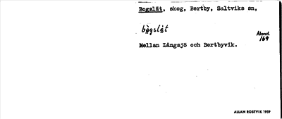 Bild på arkivkortet för arkivposten Bogslät