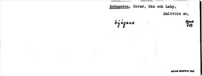 Bild på arkivkortet för arkivposten Byängarna