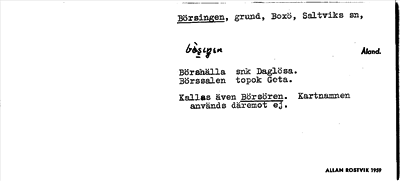 Bild på arkivkortet för arkivposten Börsingen