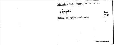 Bild på arkivkortet för arkivposten Djupglo