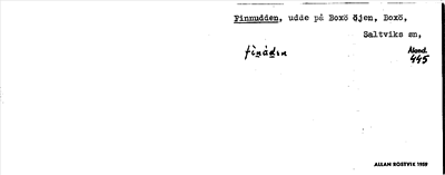 Bild på arkivkortet för arkivposten Finnudden
