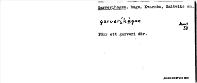 Bild på arkivkortet för arkivposten Garverihagen