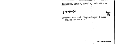 Bild på arkivkortet för arkivposten Grenören