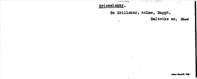 Bild på arkivkortet för arkivposten Grisselskär
