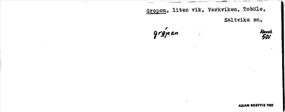 Bild på arkivkortet för arkivposten Gropen