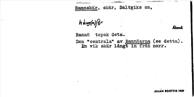 Bild på arkivkortet för arkivposten Hamnskär