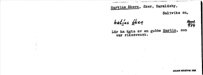 Bild på arkivkortet för arkivposten Hartins åkern