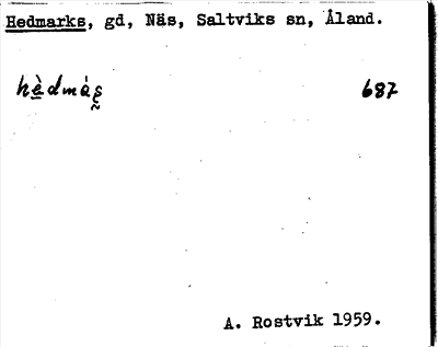 Bild på arkivkortet för arkivposten Hedmarks