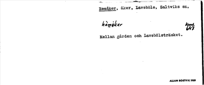 Bild på arkivkortet för arkivposten Hemåker