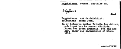 Bild på arkivkortet för arkivposten Huggårdarna