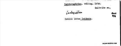 Bild på arkivkortet för arkivposten Isidorsgärden