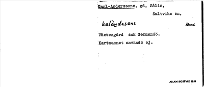 Bild på arkivkortet för arkivposten Karl-Anderssons