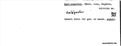 Bild på arkivkortet för arkivposten Karl-Augustas