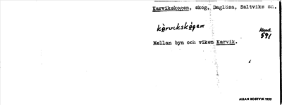 Bild på arkivkortet för arkivposten Karvikskogen