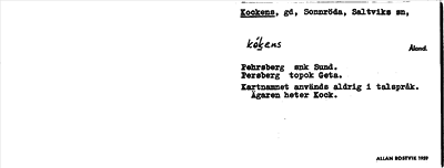 Bild på arkivkortet för arkivposten Kockens