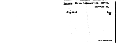 Bild på arkivkortet för arkivposten Krusens