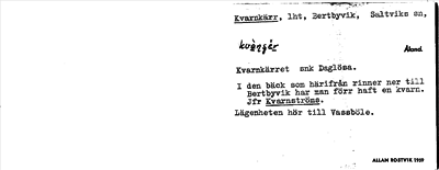 Bild på arkivkortet för arkivposten Kvarnkärr