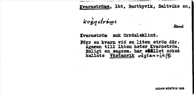 Bild på arkivkortet för arkivposten Kvarnströms