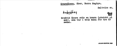 Bild på arkivkortet för arkivposten Kvarnåkern