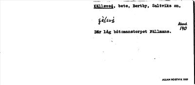 Bild på arkivkortet för arkivposten Källsved