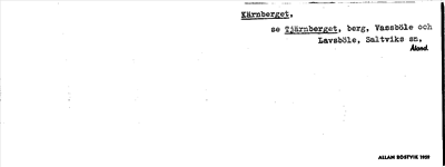 Bild på arkivkortet för arkivposten Kärnberget, se Tjärnberget
