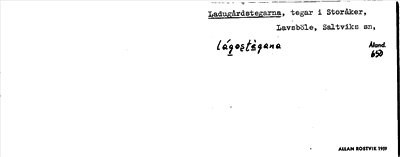 Bild på arkivkortet för arkivposten Ladugårdstegarna