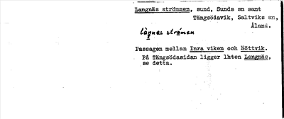 Bild på arkivkortet för arkivposten Langnäs strömmen