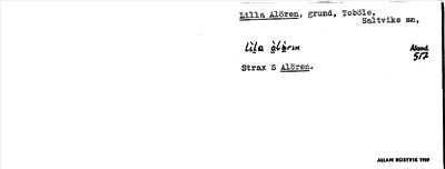 Bild på arkivkortet för arkivposten Lilla Alören
